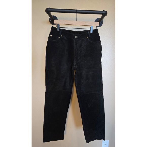 Pants - 100% leather black pants / jeans. Measurements in pics soft, suede, nubuck